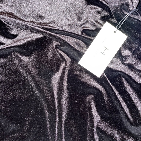 BNWT H by Halston Velour Jumpsuit - Picture 4 of 7